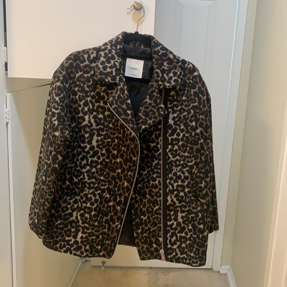 Animal print coat